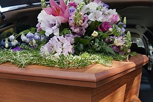 funeral casket in miami ceremony